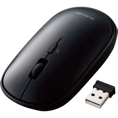 Souris Sans Fil ELECOM M TM10DBBK EC Avec Recepteur USB Silencieuse 4