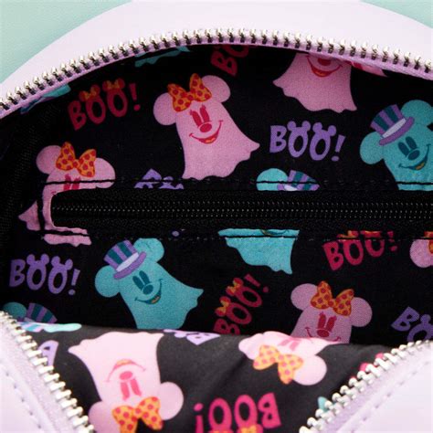 Loungefly Disney Mickey Minnie Pastel Ghost Glow Crossbody Women