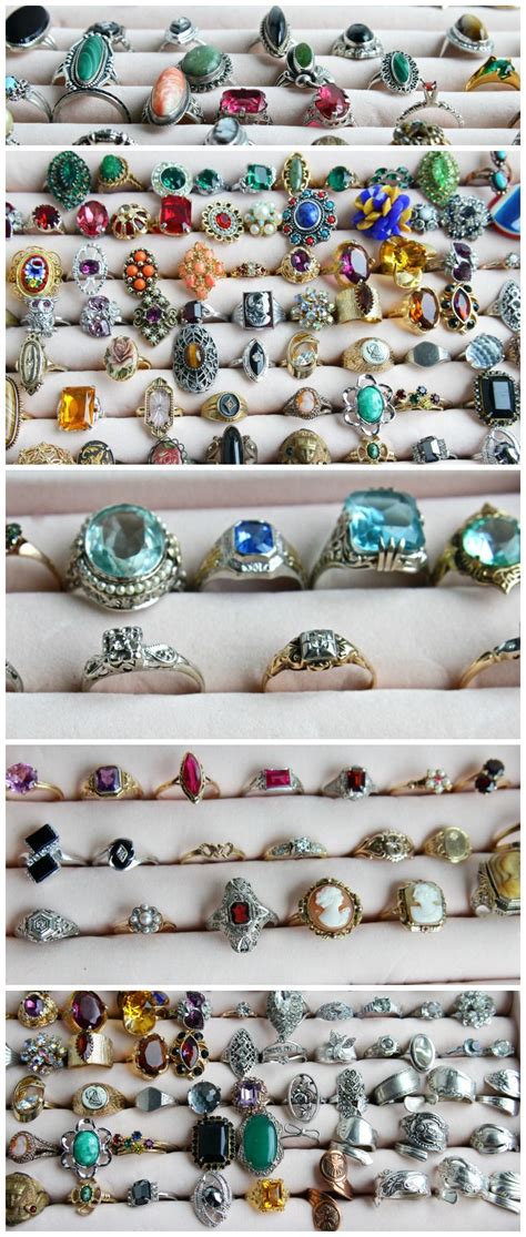 Over 200 vintage & antique rings listed in www.maejeanvintage.etsy.com ! From costume, to ...