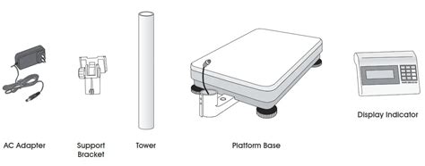 uline industrial platform scale user manual