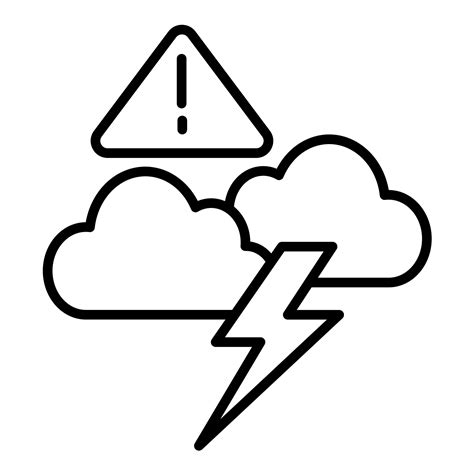 Weather Alert vector icon 21707614 Vector Art at Vecteezy