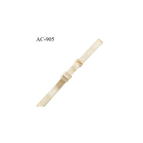 Bretelle lingerie SG mm couleur doré brillant longueur cm pré attache avant l anneau cm