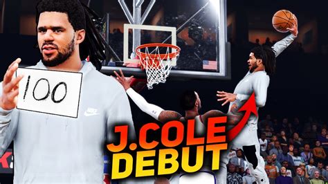 J Cole Makes His NBA Debut Scores 100 Points YouTube