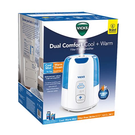 Dual Comfort Cool Warm Mist Vicks Humidifiers