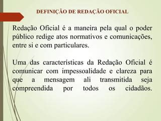Define Oficial - Redacao oficial | PPT