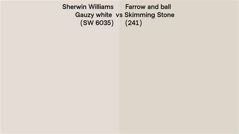 Sherwin Williams Gauzy White Sw Vs Farrow And Ball Skimming