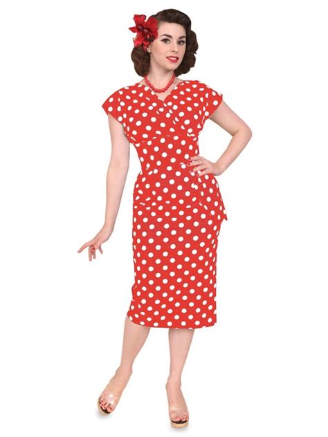 Jezebel Red White Polka Dot Dress From Vivien Of Holloway