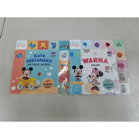 Jual Buku Anak Disney Baby Kata Pertamaku Warna Bilingual Book