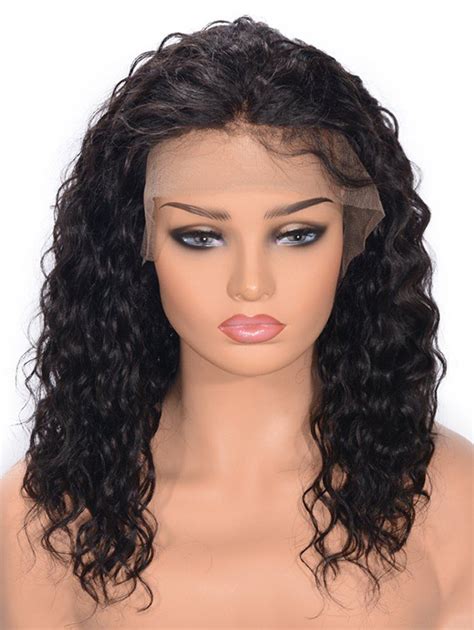 41 Off Free Part Curly Lace Front Real Human Hair Wig Rosegal