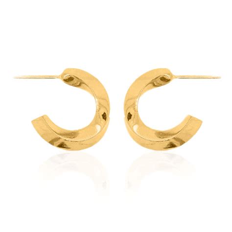 124g 24k Gold Chunky Twist Hoop Earrings For Sale Money Metals