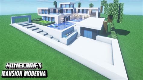 Cómo Hacer Una Mansión Super Moderna En Minecraft Tutorial 2021 Youtube