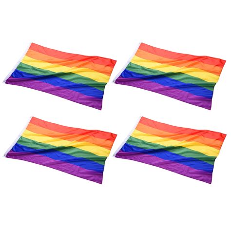 Yescom X Ft Rainbow Flag Gay Pride Lesbian Lgbt Banner Polyester With Grommets Pack