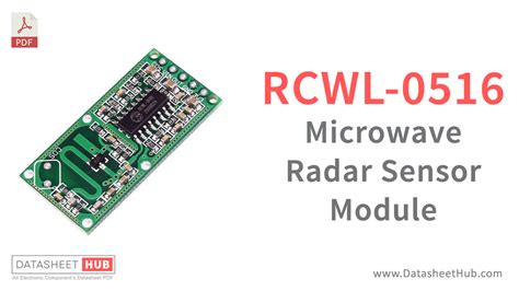 RCWL 0516 Microwave Radar Sensor Module Datasheet Hub