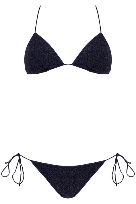 Os Ree Lumi Re Triangle Bikini Set Blue Oseree