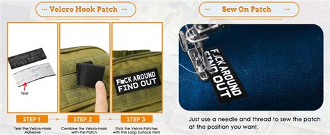 Amazon Ocqotat Fuck Around And Find Out Patches Pack Funny Tactical Morale Patches
