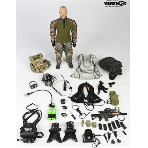 Monkey Depot Uniform Set Very Hot Navy Seal HALO UDT Jumper Camo Dry Suit VH 1040