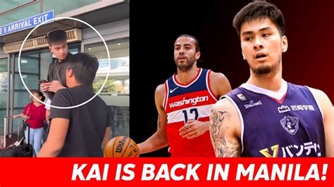 BREAKING KAI SOTTO BACK IN MANILA ARRIVAL ALAM NG NBA KAI SOTTO