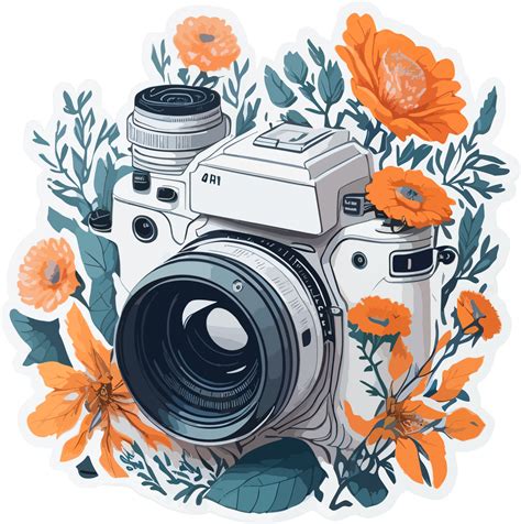 Classic Camera Sticker With Ai Generative 26792851 Png