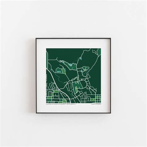 Cal Poly Map Print - Etsy