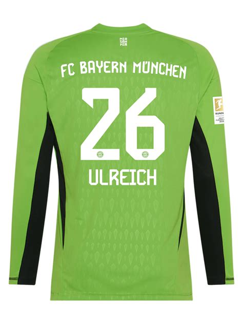 Hombre Camiseta De Portero 23 24 Verde Tienda Fc Bayern Múnich