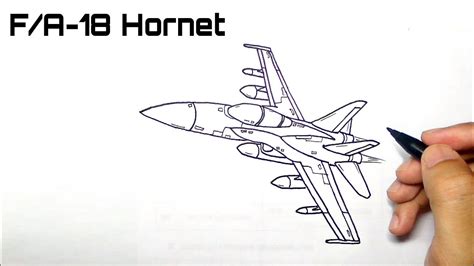 F18 Super Hornet Drawing