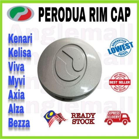 PERODUA Wheel Cap Myvi Viva Kelisa Kenari Rim Center Cap With Logo