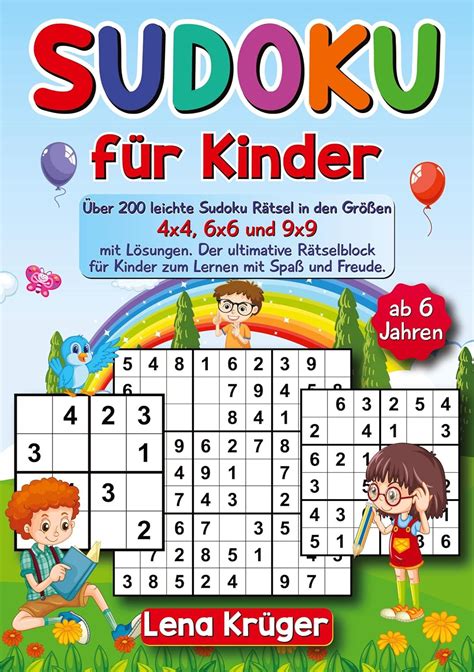 Amazon Sudoku Fuer Kinder Ab 6 Jahren Ueber 200 Leichte Sudoku