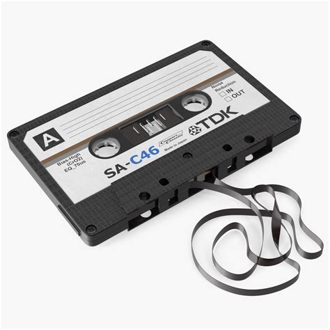 Cassette Tape With Unwound Film 3d Model 29 3ds Blend C4d Fbx Max Ma Lxo Obj Free3d