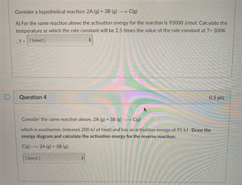 Solved 1 Consider A Hypothetical Reaction 2a G 3b G