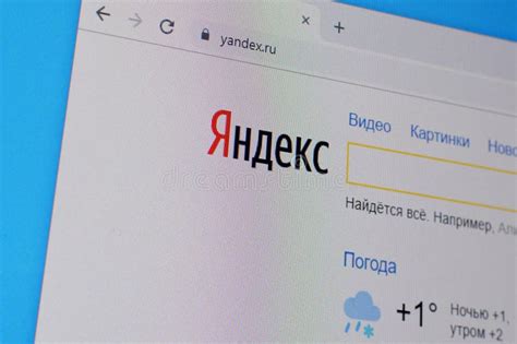 Yandex Website Homepage. Yandex Logo Visible Editorial Stock Photo ...