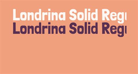 Londrina Solid Regular Free Font What Font Is