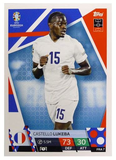 Topps Match Attax Euro Germany Karta Fra Castello Lukeba France