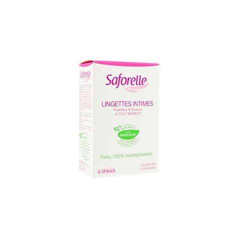 Saforelle Lingettes Intimes Fra Cheur Et Douceur Sachets Individuels