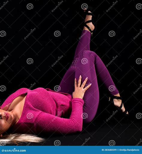 Curvaceous Woman In Lingerie And Tights Royalty Free Stock Image CartoonDealer 35583724