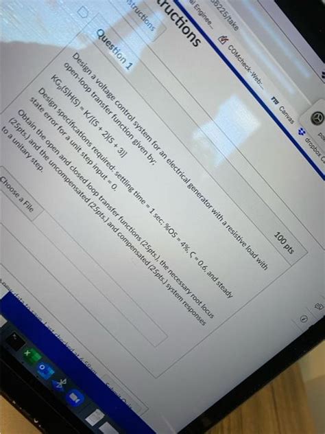 Solved pom TTU Canvas dropbox 100 pts 6225/take Enginee.. | Chegg.com