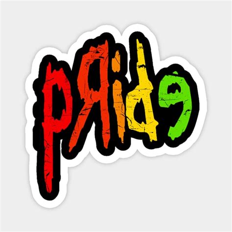 Nu Metal Rainbow Gay Pride Logo Pride Magnet TeePublic