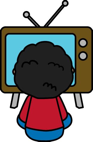 Child Watching TV Clip Art - Child Watching TV Image