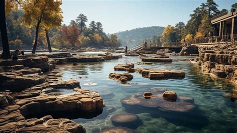 Premium Ai Image Hot Springs National Park