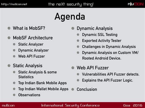 Nullcon Goa 2016 Automated Mobile Application Security Testing With