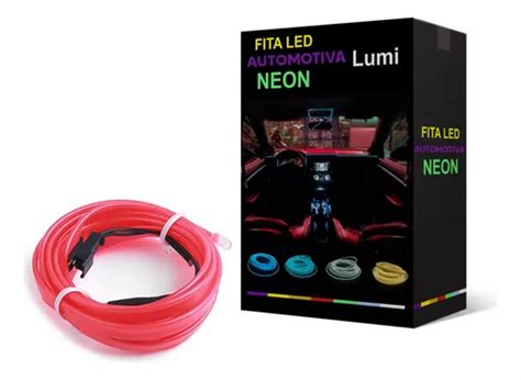 Fita Led Luz Interna Neon Painel Carro Metros Flexivel Parcelamento