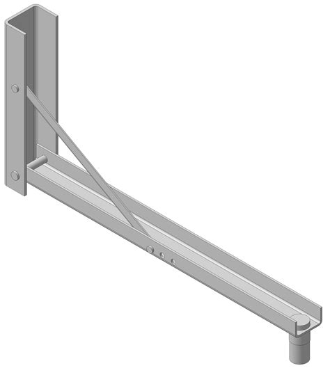 Стойка к987 у3 для крепления светильника к ограждениям - фото