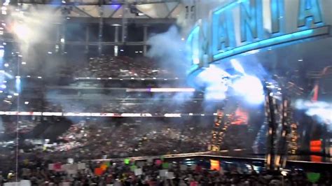 Wwe Wrestlemania 27 Opening Pyro Wrestlemania Xxvii Youtube