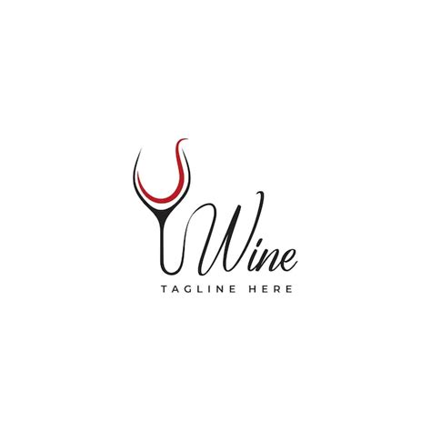 Premium Vector Wine Logo Design Template Vector Illustration