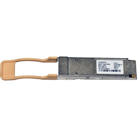 Arista Networks 100GBASE-SR4 850nm MMF 100m MPO QSFP28 Optical Transceiver (IND-TEMP) (XVR-AR-100G-SR4-IND-TEMP)