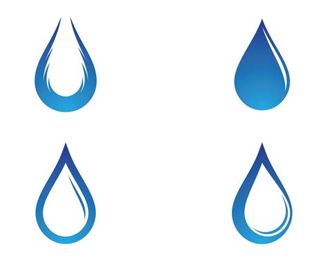 Iconos De Gota De Agua Azul 1220282 Vector En Vecteezy