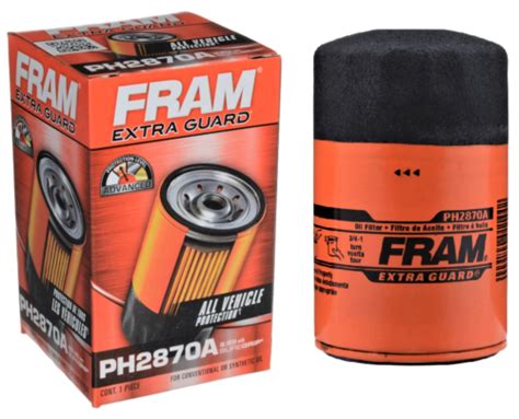 Fram PH2870A Extra Guard engine Oil Filter For Select Volkswagen Audi ...