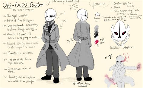 Uni Tale Gaster Official Ref By Lathicalartist On Deviantart