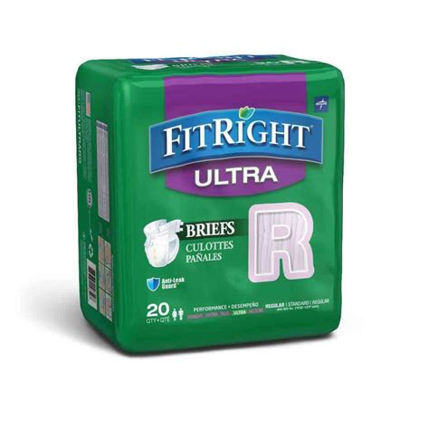 Fitright Ultra Adult Diapers Disposable Incontinence Briefs With Tabs