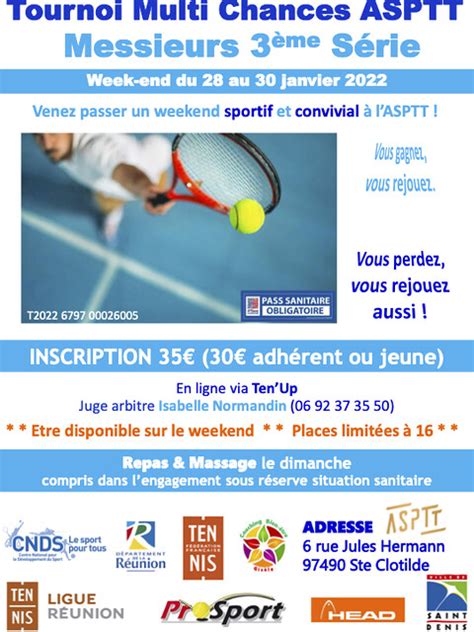 Affiche Tmc Messieurs E S Rie Janvier Vf Ligue Reunion Mayotte