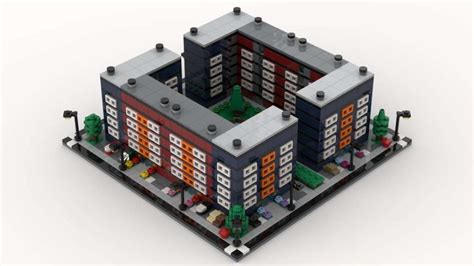 LEGO MOC Modular Condominium 4x 1 By Meregt Rebrickable Build